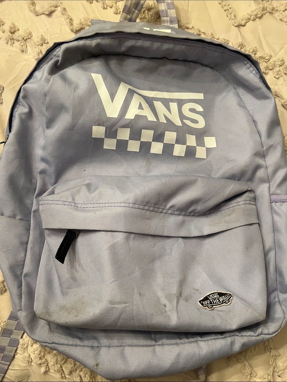 Vans Lavender Logo Checkerboard Backpack